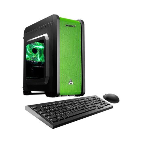 CybertronPC - Electrum Desktop - AMD A4-Series - 8GB Memory - 1TB Hard Drive - Green-Front_Standard 