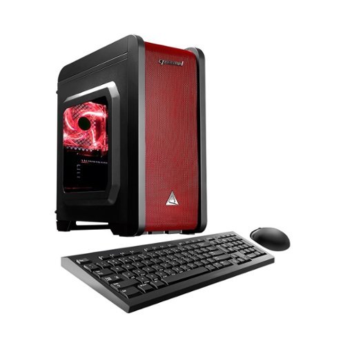  CybertronPC - Electrum Desktop - AMD A6-Series - 16GB Memory - 1TB Hard Drive - Red