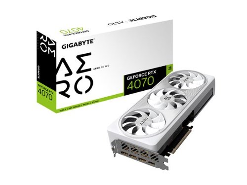 GIGABYTE NVIDIA GeForce RTX 4070 AERO OC 12G GDDR6X PCI Express 4.0 Graphics Card - White WORLDWIDE DELIVERY