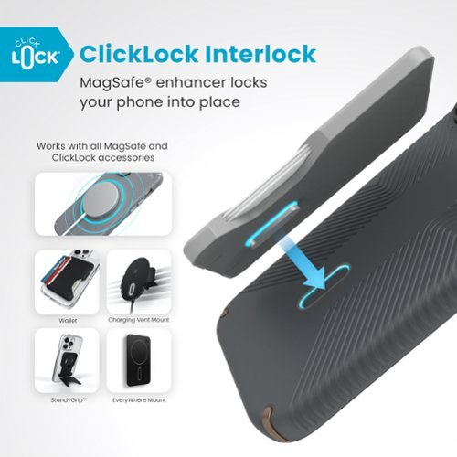 Speck Presidio2 Grip ClickLock Case with MagSafe for Apple iPhone 16 Pro Max - Charcoal Grey WHERE TO BUY