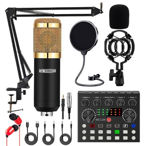 5 CORE - 5Core Recording Microphone Podcast Bundle Professional Condenser Mic Kit-RM 8 BG-Front_Standard 