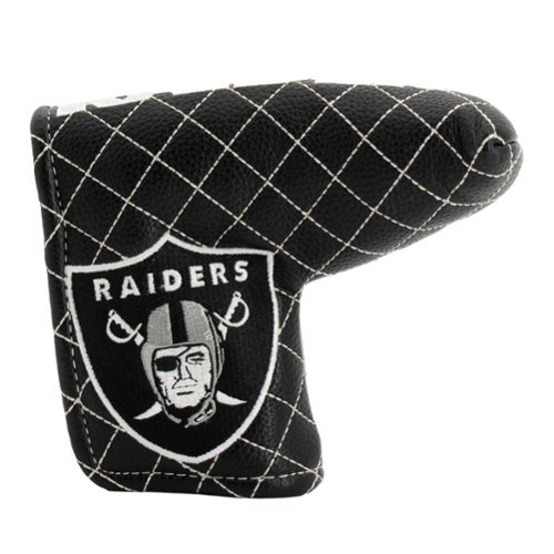 Team Golf - Las Vegas Raiders Quilted Blade Putter Cover - Multicolor-Front_Standard 