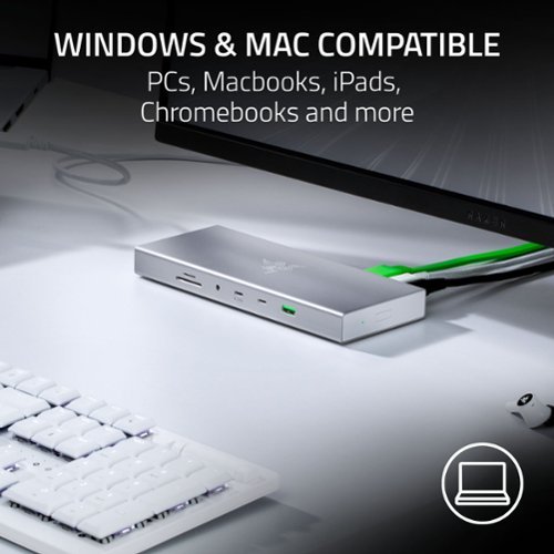 Razer USB 4 Dock Station with 14 Ports - Mercury BUY ONLINE