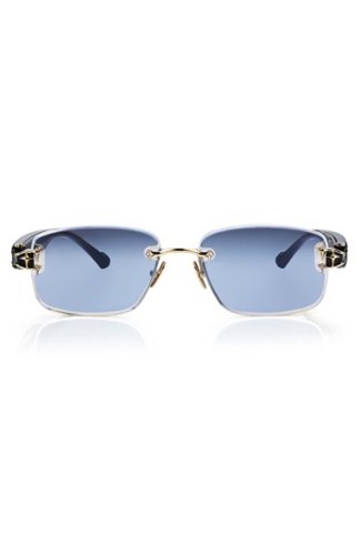 Chamelo - Prismatic Aura Touch - Instant Color-Changing Sunglasses - Black/gold frame | Calm-Front_Standard 
