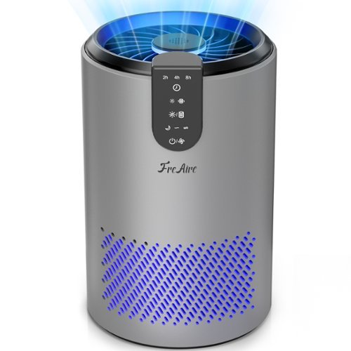 Xenonlab - Air Purifiers for Home,1076 Ft2/h, Room air purifier with 3-in-1 for Dust Dander Odors Smoke - Gray-Front_Standard 