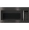 GE Profile - 1.7 Cu. Ft. Convection Over-the-Range Microwave with Sensor Cooking - Black Stainless Steel-Front_Standard
