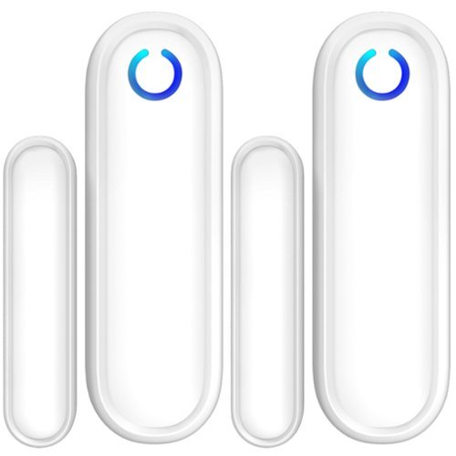 Fosmon - 2 Pack WaveLink Add-On Door Contact Sensor Unit (No Receiver) - White-Front_Standard 