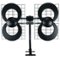 Antennas Direct - ClearStream 4 UHF Indoor Outdoor TV Antenna, Multi-Directional, 70+ Mile Range, 4K 8K UHD, NEXTGEN TV, 20" Mast - Black-Front_Standard