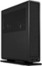 Fractal Design - Ridge Black Mini-ITX Slim Small Form Factor Console PC Case with PCIe 4.0 Riser - Black-Front_Standard