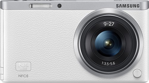  Samsung - NX Mini Mirrorless Camera with 9-27mm Lens - White