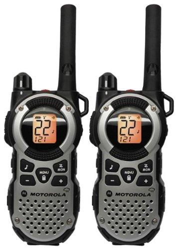  Motorola - Talkabout 35-Mile, 22-Channel 2-Way Radio (Pair) - Black/Gray