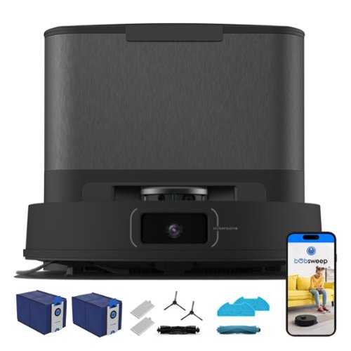 bObsweep - UV Pet Self-Empty Robot Vacuum, 1.5 Gallon Capacity, 13,000 Pa, Object-aware Privacy First U.S. Engineering - Gunmetal-Front_Standard 