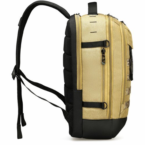 Swissdigital Design BERG L TSA-Friendly Backpack With USB Charging Port RFID Protection and Fits Up to 16″ Laptop - Dark Khaki GLOBAL SHIPPING