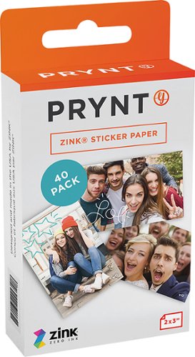  ZINK Sticker Paper for Prynt Case Instant Photo Printer - White