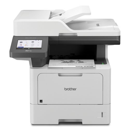 Brother - MFC-L5915DW Wireless Black-and-White All-in-One Laser Printer with Duplex Print, Scan, and Copy - Grey/Black