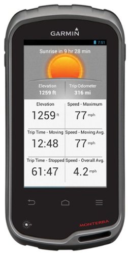  Garmin - Monterra 4&quot; GPS with Built-In Bluetooth - Black/Gray