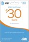 AT&T - Prepaid $30 Top-Up Prepaid Card-Front_Standard