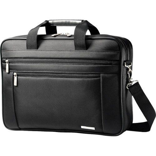 Samsonite - Classic Business Perfect Fit Messenger Bag for 15.6" Laptop - Black