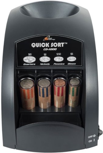 Royal Sovereign - Quick-Sort Coin Sorter - Black-Front_Standard 