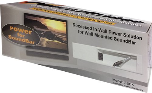 PowerBridge - In-Wall Power and Cable Management Kit for Most Wall-Mounted Soundbars - White