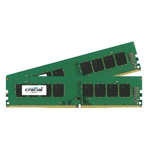  Crucial - 2-Pack 16GB PC4-17000 DDR4 DIMM Unbuffered Non-ECC Desktop Memory Kit