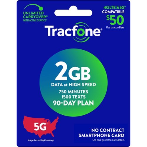 Tracfone - $50 Smartphone 2 GB of data 90-Day - Prepaid Plan (Email Delivery) [Digital]-Front_Standard 