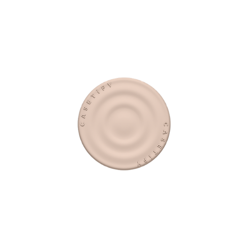 CASETiFY - Snappy Ripple Grip Stand - Oat-Front_Standard 