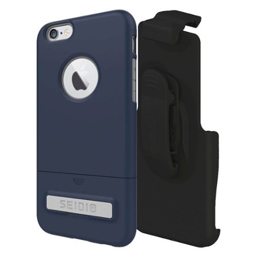  Seidio - SURFACE Combo Case for Apple iPhone 6/6s - Midnight Blue/Gray