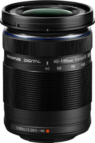  Olympus - M.Zuiko Digital ED 40-150mm f/4.0-5.6 R Telephoto Zoom Lens for Most Micro Four Thirds Cameras - Black