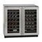 U-Line - Wine Captain 62-Bottle Built-In Wine Cooler - Stainless steel-Angle_Standard