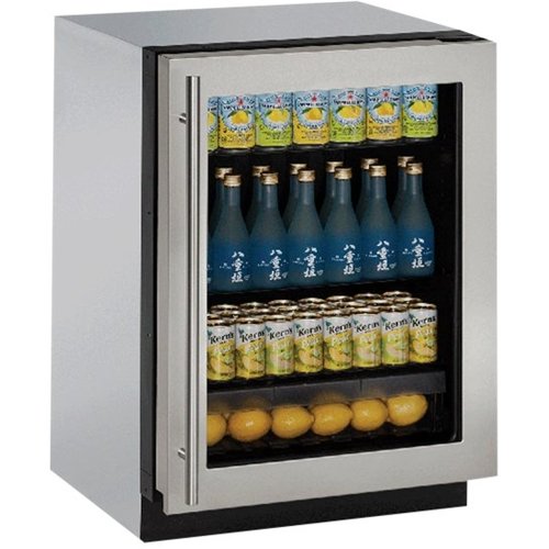 U-Line - Modular 3000 Series 4.9 Cu. Ft. Built-In Mini Fridge - Stainless steel