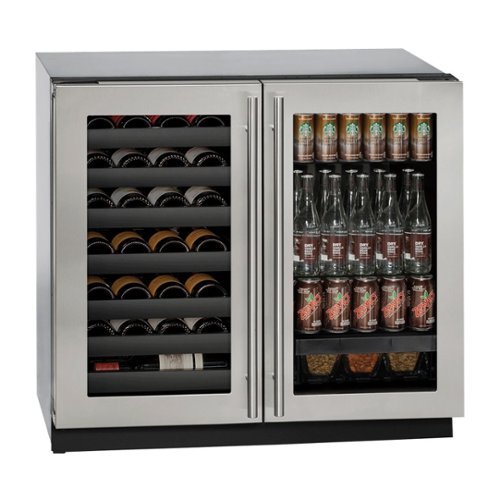 U-Line - Modular 3000 Series 31-Bottle Built-In Wine Refrigerator - Stainless steel