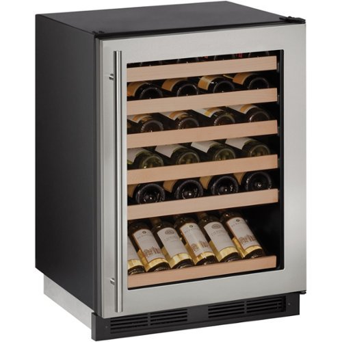 U-Line - Wine Captain 48-Bottle Built-In Wine Cooler - Stainless Steel-Angle_Standard 