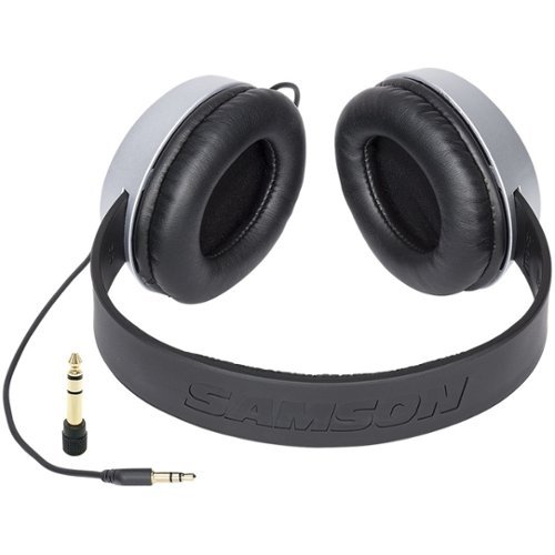 Samson SR Wired Over-the-Ear Headphones - Silver, Black WORLDWIDE DELIVERY
