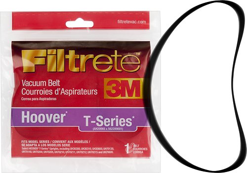 3M - Filtrete Vacuum Belt for Select Hoover T-Series Upright Vacuums - Black