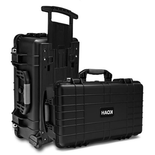 Koah - Weatherproof Wheeled Hard Case with Customizable Foam (22 x 14 x 9 Inch)-Front_Standard 