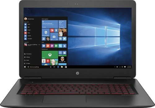 HP - OMEN 17.3" Laptop - Intel Core i7 - 8GB Memory - 1TB + 8GB Hybrid Hard Drive - Twilight Black/Onyx Black-Front_Standard 