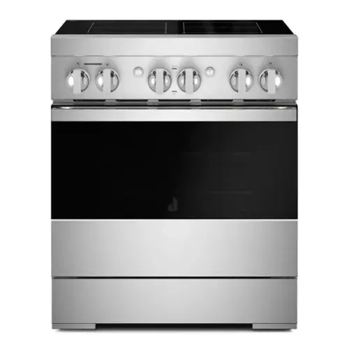 Front. JennAir - NOIR 4.1 Cu. Ft. Freestanding Electric Induction Range - Stainless Steel.
