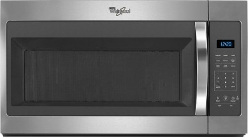  Whirlpool - 1.7 Cu. Ft. Over-the-Range Microwave - Stainless steel