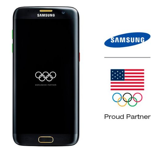  Samsung - Galaxy S7 edge Olympic Games Limited Edition 32GB (Unlocked) - Black Onyx