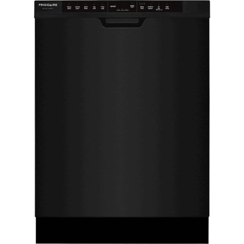 Frigidaire - Gallery 24" Top Control Tall Tub Built-In Dishwasher - Black-Front_Standard 