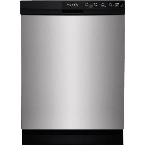 Frigidaire - 24" Built-In Dishwasher - Silver mist-Front_Standard 