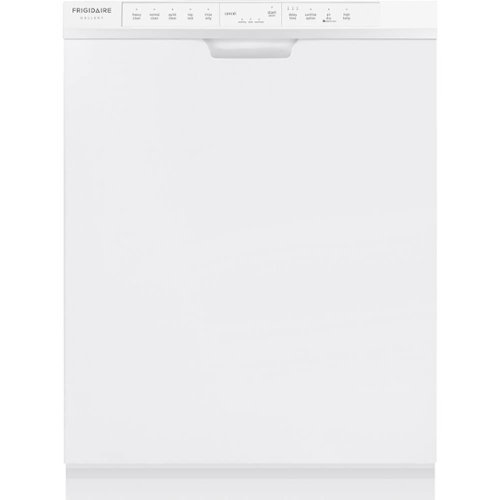 Frigidaire - Gallery 24" Top Control Tall Tub Built-In Dishwasher - White-Front_Standard 