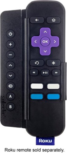  Sideclick - Universal Remote Attachment for Roku® Streaming Players - Black