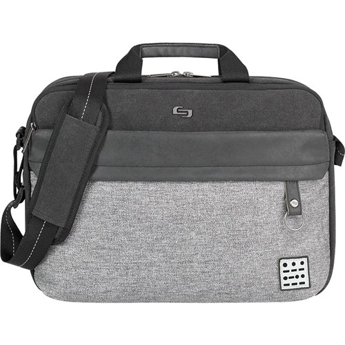  Solo New York - Urban Collection Code Laptop Briefcase - Gray/Black