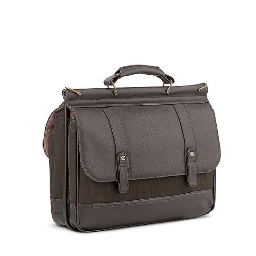 Solo New York Executive Collection Bradford Laptop Briefcase for 15.6 Laptop - Espresso WORLDWIDE DELIVERY