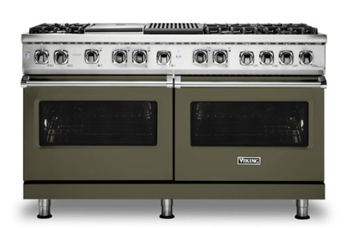 Viking - 5-Series Dual Fuel Self-Clean 60"W Sealed Burner Range - Martini-Front_Standard 