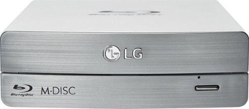  LG - 16x External Blu-ray Disc Double-Layer DVD±RW/CD-RW Drive