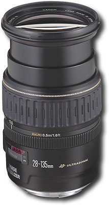  Canon - EF 28–135mm f/3.5–5.6 IS USM Standard Zoom Lens - Black