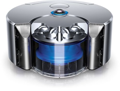  Dyson - 360 Eye App-Controlled Self-Charging Robot Vacuum - Blue/nickel